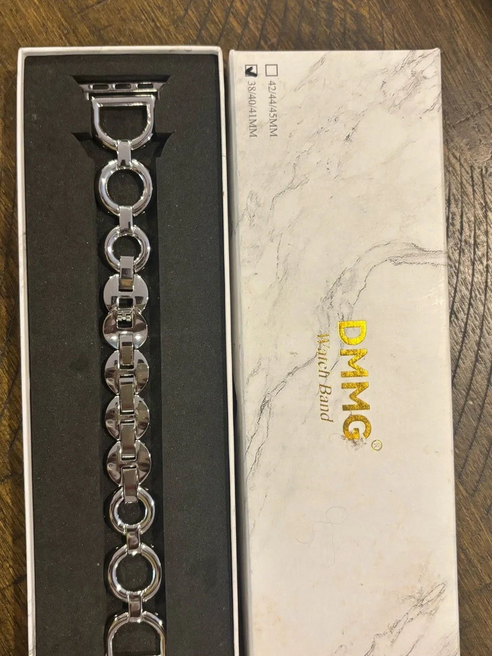 Mango Silver Chain-Link Women's Watch Band size 38/40/41mm